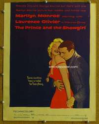 j183 PRINCE & THE SHOWGIRL movie window card '57 Marilyn Monroe
