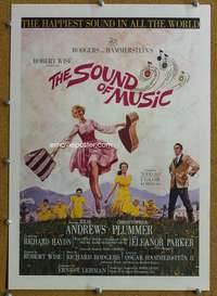 j204 SOUND OF MUSIC movie window card '65 classic Julie Andrews!