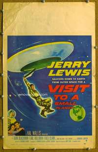 j241 VISIT TO A SMALL PLANET movie window card '60 Jerry Lewis