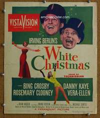j246 WHITE CHRISTMAS movie window card '54 Bing Crosby, Danny Kaye