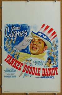 j251 YANKEE DOODLE DANDY movie window card '42 James Cagney classic!