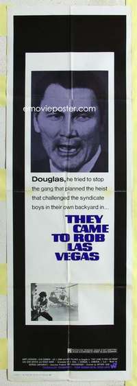 k012 THEY CAME TO ROB LAS VEGAS door panel movie poster '68 Palance