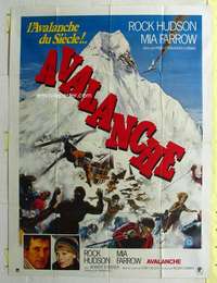 k059 AVALANCHE French one-panel movie poster '78 Roger Corman, Rock Hudson