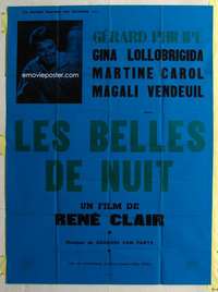 k062 BEAUTIES OF THE NIGHT French one-panel movie poster '52 Rene Clair