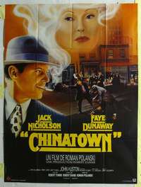 k073 CHINATOWN French one-panel movie poster R90s Jack Nicholson, Polanski