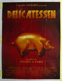 k079 DELICATESSEN French one-panel movie poster '91 Jean-Pierre Jeunet, Caro