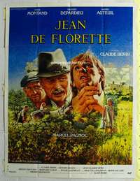 k114 JEAN DE FLORETTE French one-panel movie poster '86 Berri, Depardieu