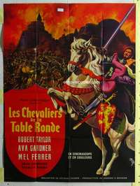 k119 KNIGHTS OF THE ROUND TABLE French one-panel movie poster '54 Gardner