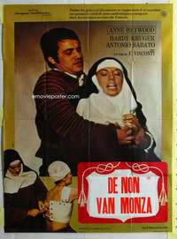 k123 LADY OF MONZA French one-panel movie poster '69 her other love is God!
