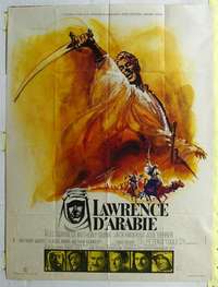 k124 LAWRENCE OF ARABIA French one-panel movie poster R71 David Lean