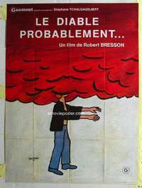 k127 LE DIABLE PROBABLAMENT French one-panel movie poster '77 Robert Bresson
