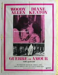 k133 LOVE & DEATH French one-panel movie poster 75 Woody Allen, Diane Keaton