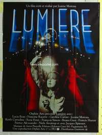 k134 LUMIERE French one-panel movie poster '76 Jeanne Moreau, Roger Corman