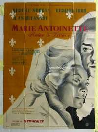 k137 MARIE ANTOINETTE French one-panel movie poster '55 Hurel artwork!