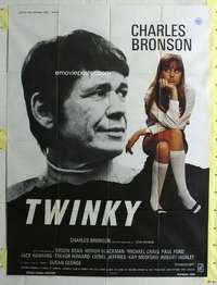 k180 TWINKY French one-panel movie poster '69 Charles Bronson, Susan George