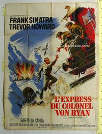 k186 VON RYAN'S EXPRESS French one-panel movie poster '65 Frank Sinatra