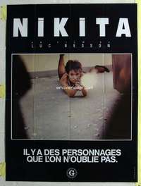k121 LA FEMME NIKITA French one-panel movie poster '90 Luc Besson, Parillaud