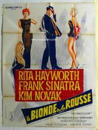 k151 PAL JOEY French one-panel movie poster '57 Rita Hayworth, Grinsson art!