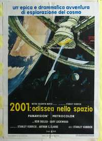 k337 2001 A SPACE ODYSSEY Italian one-panel movie poster R71 Kubrick
