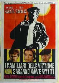 k367 CRIME BOSS Italian one-panel movie poster '76 Telly Savalas, Sabato