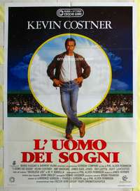 k384 FIELD OF DREAMS Italian one-panel movie poster '89 Costner, baseball!