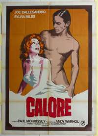 k405 HEAT Italian one-panel movie poster '72 Andy Warhol, Joe Dallesandro