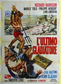 k444 MESSALINA VS THE SON OF HERCULES Italian one-panel movie poster '64