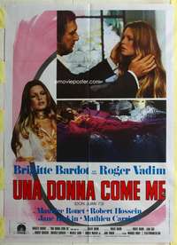 k449 MS DON JUAN Italian one-panel movie poster '73 Brigitte Bardot, Vadim