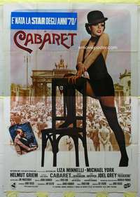 k267 CABARET Italian two-panel movie poster '72 Liza Minnelli, Bob Fosse
