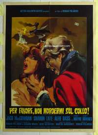 k383 FEARLESS VAMPIRE KILLERS Italian one-panel movie poster '67 Polanski
