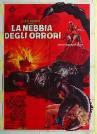 k434 LOST CONTINENT Italian one-panel movie poster '68 giant scorpion!