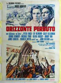 k435 LOST HORIZON Italian one-panel movie poster '72 Peter Finch, Ullmann