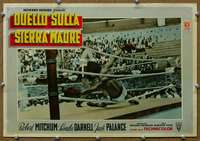 k236 SECOND CHANCE Italian photobusta movie poster '53 Mitchum boxing