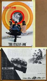 k025 ITALIAN JOB Japanese 14x20 movie poster '69 Michael Caine, cool image!