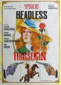 k033 HEADLESS HORSEMAN Russian export movie poster '72 Savelyeva