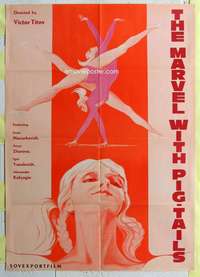 k039 MARVEL WITH PIGTAILS Russian export movie poster '74 ballet!