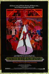 p028 AMERICAN POP one-sheet movie poster '81 Ralph Bakshi, rock 'n' roll!