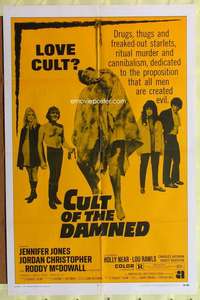 p035 ANGEL ANGEL DOWN WE GO one-sheet movie poster R70 Cult of the Damned!