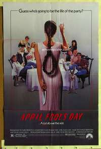 p052 APRIL FOOLS DAY one-sheet movie poster '86 horror comedy!