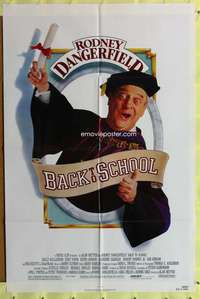 p066 BACK TO SCHOOL one-sheet movie poster '86 Rodney Dangerfield