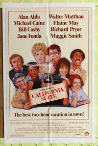 p137 CALIFORNIA SUITE style B one-sheet movie poster '78 Alan Alda, Caine