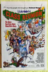 p558 NATIONAL LAMPOON'S CLASS REUNION one-sheet movie poster '82 John Hughes