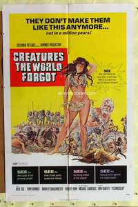 p183 CREATURES THE WORLD FORGOT one-sheet movie poster '71 sexy Julie Ege!