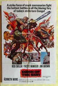 p208 DARK OF THE SUN one-sheet movie poster '68 Yvette Mimieux, Rod Taylor