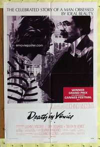 p224 DEATH IN VENICE one-sheet movie poster '71 Luchino Visconti, Italian!