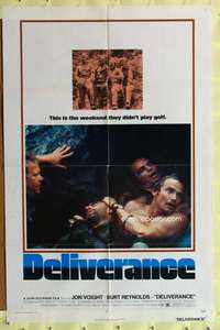 p232 DELIVERANCE one-sheet movie poster '72 Jon Voight, Burt Reynolds