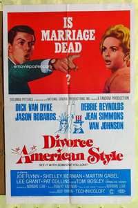 p242 DIVORCE AMERICAN STYLE one-sheet movie poster '67 Dick Van Dyke