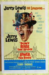 p249 DON'T RAISE THE BRIDGE, LOWER THE RIVER one-sheet movie poster '68