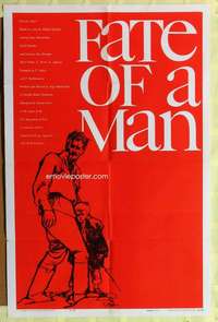 p295 FATE OF A MAN one-sheet movie poster '61 Bondarchuk, Bob Peak art!