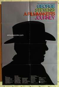 p357 GEORGE STEVENS: A FILMMAKER'S JOURNEY one-sheet movie poster '84